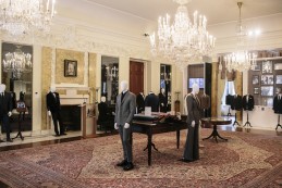 Event Party : WASHINGTON, DC - MAY 14: An exhibition of clothing from Savile Row at the Savile Row Bespoke and America at the British Ambassador's Residence on May 14, 2015 in Washington, DC. (Photo by Greg Kahn/Getty Images for The British Embassy)