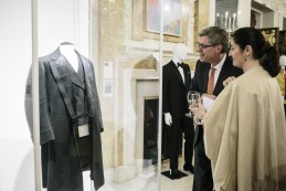Event Party : WASHINGTON, DC - MAY 14: Tom Richardson (L) and Kyra Cheremeteff (R) attend Savile Row Bespoke and America at the British Ambassador's Residence on May 14, 2015 in Washington, DC. (Photo by Greg Kahn/Getty Images for The British Embassy)