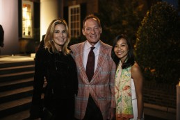Event Party : WASHINGTON, DC - MAY 14: Paula Peck (L), actor and writer Anthony Peck (C) and Kate Greer (R) attend Savile Row Bespoke and America at the British Ambassador's Residence on May 14, 2015 in Washington, DC. (Photo by Greg Kahn/Getty Images for The British Embassy)
