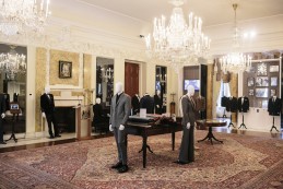 Event Party : WASHINGTON, DC - MAY 14: An exhibition of clothing from Savile Row at the Savile Row Bespoke and America at the British Ambassador's Residence on May 14, 2015 in Washington, DC. (Photo by Greg Kahn/Getty Images for The British Embassy)