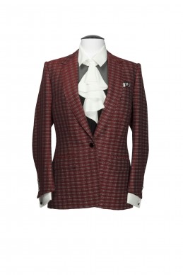 Clothing Shots : Savile Row and America - Kathryn Sargent - Red tweed AJ Courtenay jacket