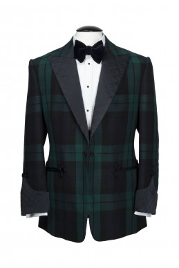 Clothing Shots : Savile Row and America- Meyer & Motimer- Black watch tartan two piece suit